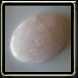 68.20ct Lovely Natural Rose Pink Oval Polished Cabochon Agate A Transparrent Gemstone