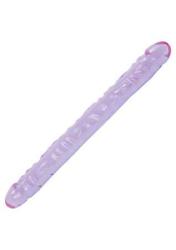 Doc Johnson Crystal Jellies - Double Dong -18 Inch - Double Sided Dildo - Purple