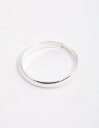 Gold Plated Sterling Silver Plain Band Ring