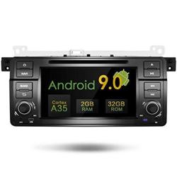 Amaseaudio Upgrade Android 9.0 32GB ROM 7 Inch TFT LCD 2 Din Online Navigating Car Stereo Radio Mirrorlink WiFi GPS for BMW 3 Series E46