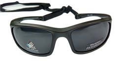 Surf Shades X 64MM Non-polarized Water Sports Sunglasses Black Frame With Grey Lens