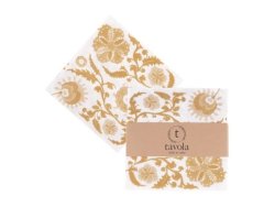 Suzani Biodegradable Paper Napkins Pack Of 25 Gold
