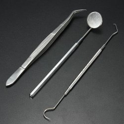 Stainless Steel Dental Instruments Mouth Mirror Probe Plier Kit