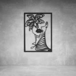 Lady Blossom Wall Art - 2000 X 1400 X 20 Matt Gold Indoor