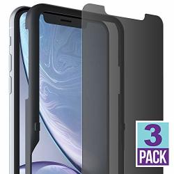 FlexGear Iphone Xr Privacy Glass Screen Protector New Generation Designed For Iphone Xr 3-PACK