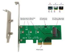 Ableconn PEXM2-SSD M.2 Ngff Pcie SSD To PCI Express X4 Host Adapter Card - Support M.2 Pcie Nvme Or Ahci Type 2280 2260 2242