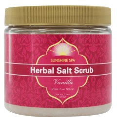 Sunshine Spa - Herbal Salt Scrub Vanilla - 23 Oz.