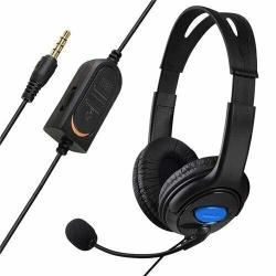 Wired Gaming Chat Bass Dual Ear Headset Headphone W mic For PS4 PC H1