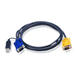 5M USB Kvm Cable With 3 In 1 Sphd And Built-in PS 2 To USB Converter