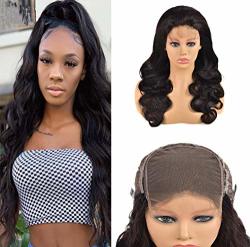 Lace Closure 5X5 Body Wave Wig Human Hair Pre Plucked Bleached Knots Lace Front With Baby Hair Free Deep Part More Natural Brazilian Virgin