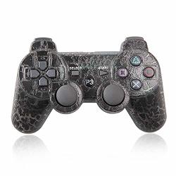 Mostop PS3 Controller Wireless Bluetooth Six Axis Game Controller For Sony Playstation 3 PS3 Crack Black