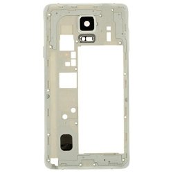 Midframe For Samsung Galaxy Note 4 White With Glue Card