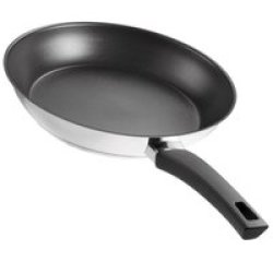 & 39 Barola& 39 Non-stick Frying Pan With Scratch & Abrasion Resistant Coating Scratch And Abrasion Resistant Coating 24CM Silver
