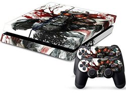 Modfreakz Console And Controller Vinyl Skin Set - Bloody Armor Killzone Helghast For Playstation 4