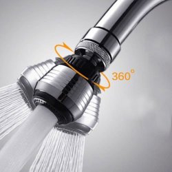 360 Degree Swivel Tap Aerator Sink Mixer Faucet Nozzle Dual Spray
