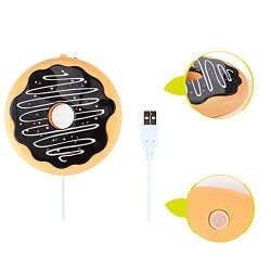 Kerocy Lovely USB Powered Cookie Designed Cup Mug Warmer Coffee Drink Heater Coaster Tray Pad
