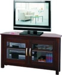 Vegas Lcd Tv Stand With Shelves And Glass Doors