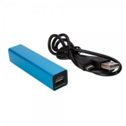 Marzey Blue 2600MAH Rectangular Standard Mobile Power Bank Charger For Samsung SCH-I415 By Things Needed