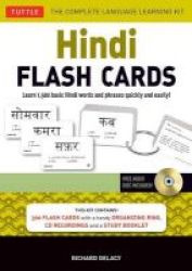 Hindi Flash Cards Kit - Learn 1 500 Basic Hindi Words And Phrases Quickly And Easily Cards