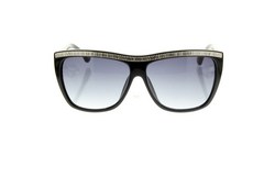 Michael Kors Ladies Wayfarer Sunglasses With Black Lenses In Black