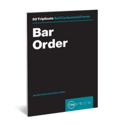 Rbe: Bar Order Triplicate 112X70