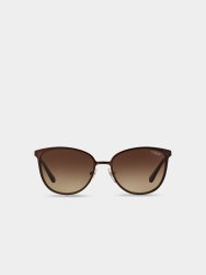Women&apos S Beige Brushed Gold Sunglasses