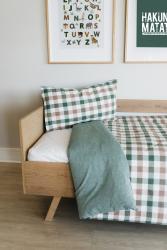 100% Washed Cotton Kids Duvet- Earthy Check
