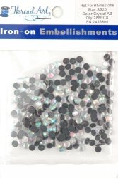 SS20 5MM Crystal Ab Hot Fix Rhinestones 2 Gross 288 Stones pkg Hotfix Rhinestones - 32 Colors And 4 Sizes Available