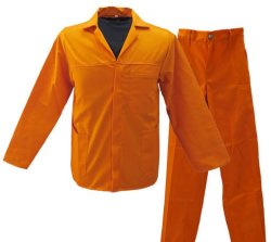 Orange Adult 2-PIECE Conti-suit Overall Size 46