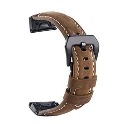 leather strap for garmin fenix 5