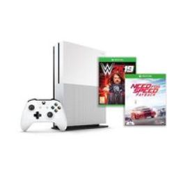 Microsoft Xbox One S Console 1TB - With Need For Speed Payback And Wwe 2K19