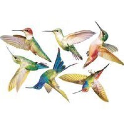 Meister Anti-collision Window Decals - Hummingbirds Set A - Sticks With Static