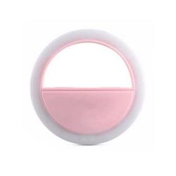 Glow Selfie Ring Light For Smartphones - Pastel Pink