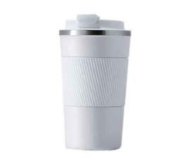 Classy Spill Proof Insulated Coffee Mug - White