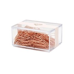 Large Paper Clips Topgogo 50pcs 50mm/1.97 Rose Gold Jumbo Paper Clips Non-Skid Smooth Finish Steel Wire Office Supply Accessories