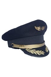 Custom Upscale Pilot Cap Airline Captain Hat Sailor Uniform Cap S