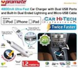 Promate Booster-duo 4800ma Ultra-fast Car Charger