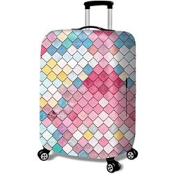 Travel Rolling Luggage Cover - Iseymi Travel New Design Luggage Sets Suitcase Cover For Women Kids 18-32INCH Luggage Super Elasticity Large Cover Heavy-duty New