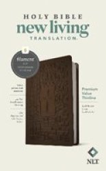 Nlt Premium Value Thinline Bible Filament Edition Brown - Tyndale Hardcover