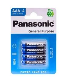 Panasonic Carbon Zinc Aaa Battery - 4 Pack 12X 4 Pack Min
