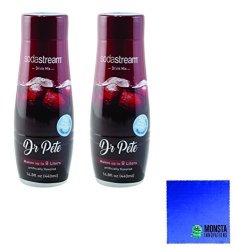 Sodastream 14.8 Fl Ounce Dr Pete Syrup- Twin Pack Value Bundle