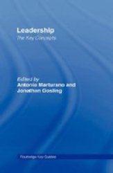 Leadership: The Key Concepts Hardcover