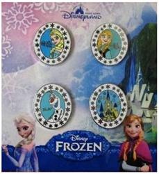 Disney Frozen Booster Set 4 Pins - Princess Anna Queen Elsa Olaf & Arendelle Castle