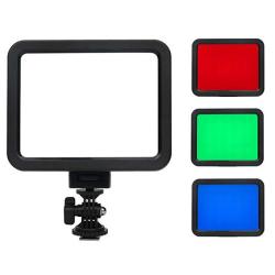 US110V-220V Madezz Video LED Light Kit Video LED Light 3200-6000K Stepless Dimmable with NP-F550 Battery Charger