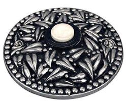 Vicenza Designs D4013 San Michele Round Doorbell Antique Silver