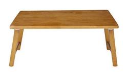 Pj Wood Folding Laptop Desk And Bed Tray Table - Honey Oak
