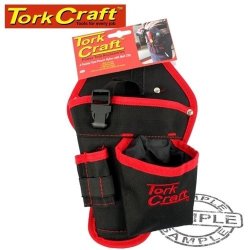 Tork Craft Tool Pouch Nylon With Belt Clip 2 Pocket TC991018