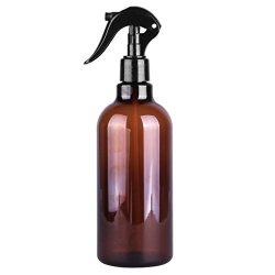 Freebily 500ML Multi-function Transparent Plastic Refillable Empty Mist Spray Bottle For Hairdressing Plant Watering Brown 500ML