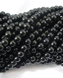 6MM Black Glass Beads 60