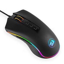 Redragon Gaming Mice 5000DPI Rgb Wired Gaming Mouse 6 Adjustable Dpi Levels With 8 Buttons For PC